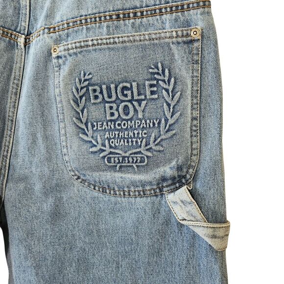 Vintage Bugle Boy 90's Carpenter Jeans Relaxed Fit Light Wash Men's Size 36 x 32 - Picture 5 of 13